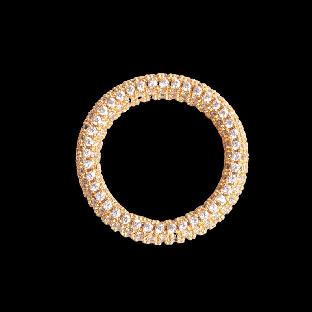 Stones of Round Iced Out Diamond Ring