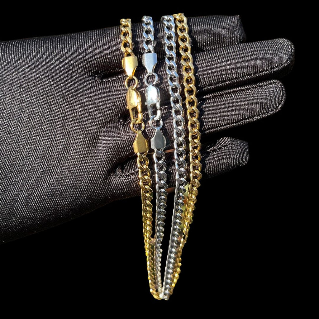 5MM Stainless Steel Cuban Link Chain Necklace