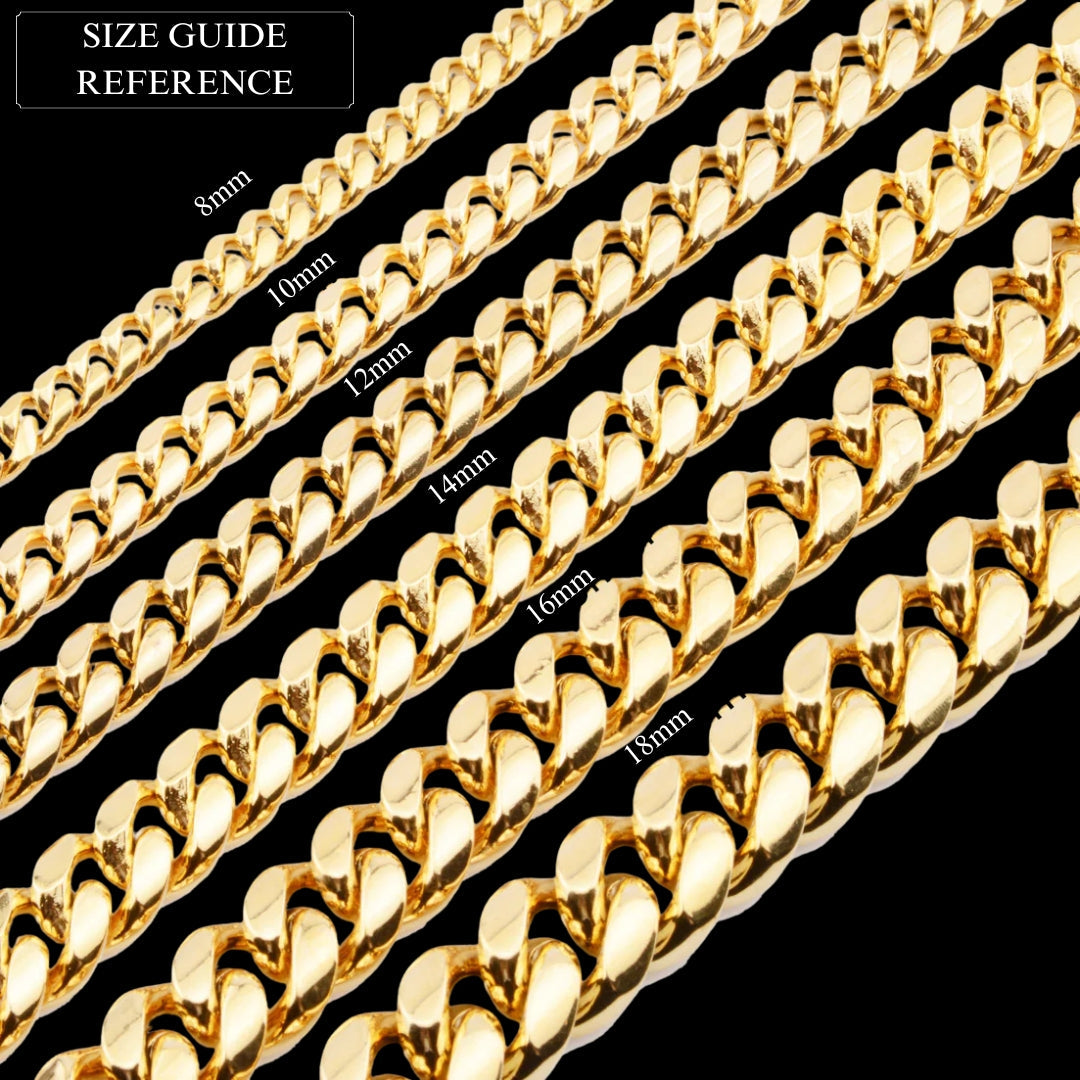 12MM-22MM VVS Iced Box Clasp Luxury Stainless Steel Bracelet