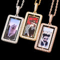 NEW | Vertical Double-Sided Custom Photo Picture Pendant Necklace