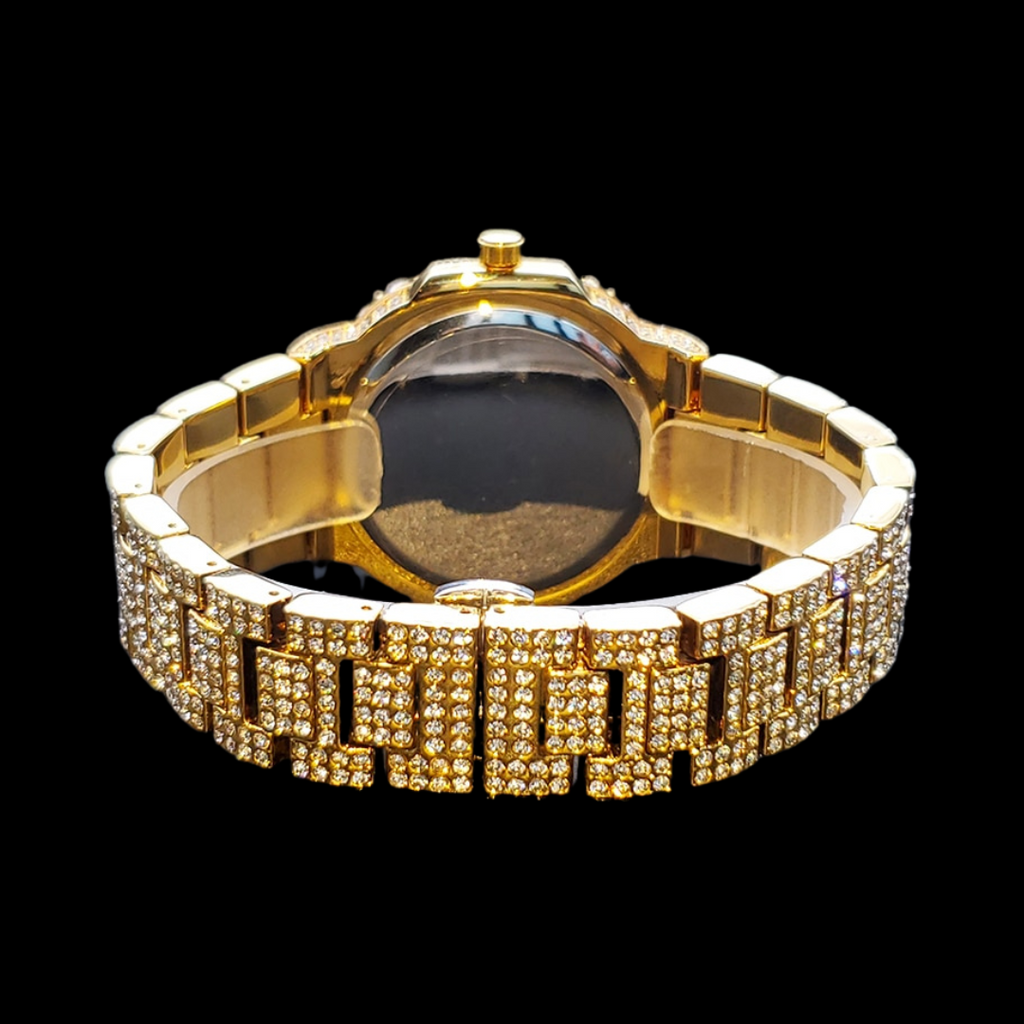 VVS Full Ice Date Special Minute Hand Iced Out Diamond Watch