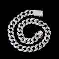 14MM Classy Prong Setting Iced Out Diamond Necklace Chain