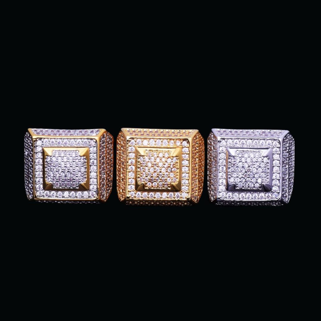 Empire Edition Iced Out Diamond Ring