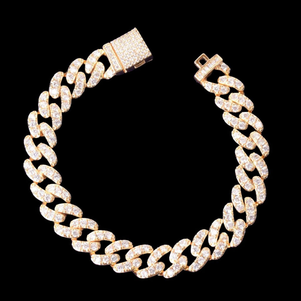 10MM Tennis Cut Stones Iced Out Diamond Bracelet