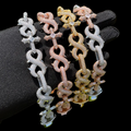 18MM Infinity Cross Linked Iced Out Diamond Bracelet