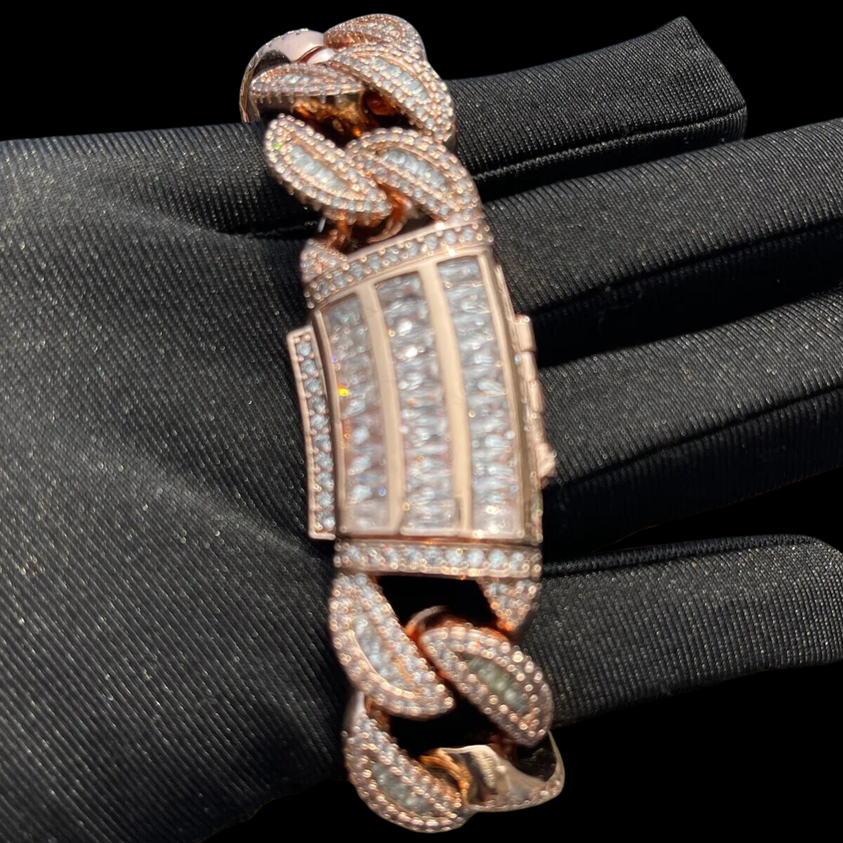 20MM Thick Iced Out Diamond Bracelet