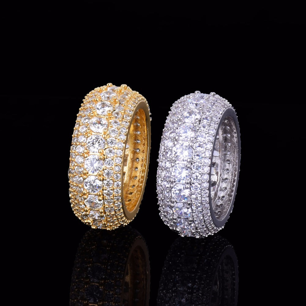 Tennis and Stones Iced Out Diamond Ring