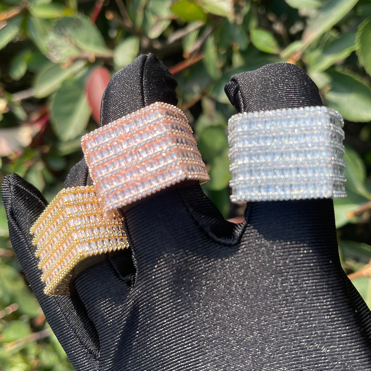 Diamond Rows Iced Out Diamond Ring